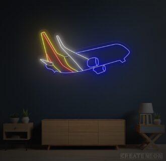 Aero plane Emoji Neon Sign