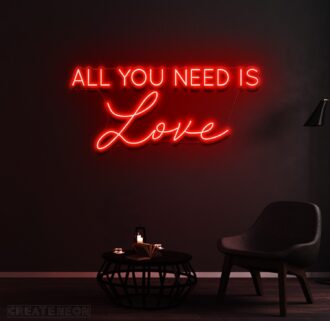 All You Need is love Neon Sign