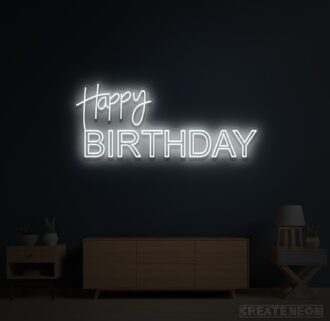 Happy Birthday Neon Sign